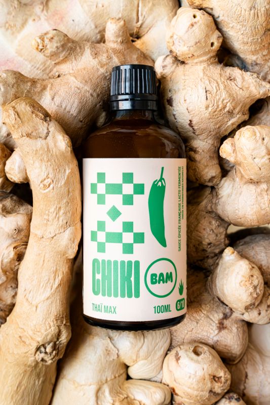 Chiki Bam -- Sauce piquante bio Thaï Max (intensité 6/10) - 100 mL