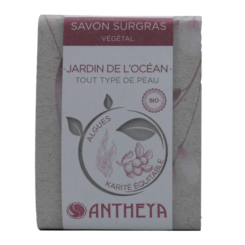 Antheya -- Savon à froid surgras aux algues - Jardin de l'Océan (bande papier) - 100 g
