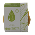 Antheya -- Après-shampoing solide lait de chèvre/citron/patchouli - brillance (bande papier) - 90 g