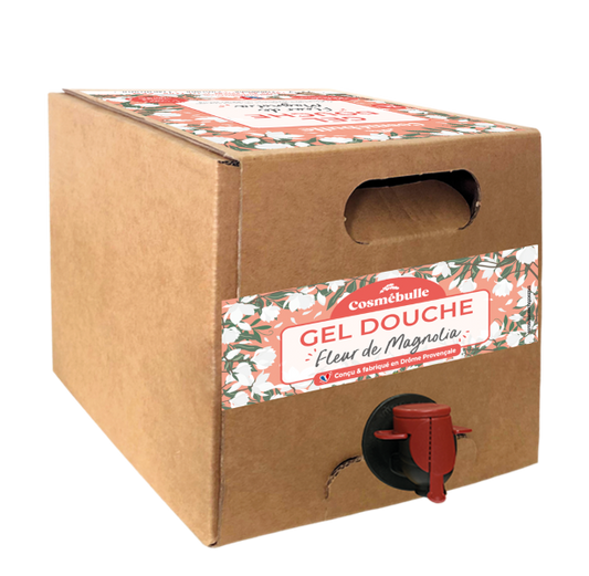 Cosmébulle -- Gel douche fleur de magnolia (bib format familial) - 3 L