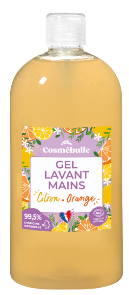 Cosmébulle -- Gel lavant mains citron orange (clapet) - 700 mL