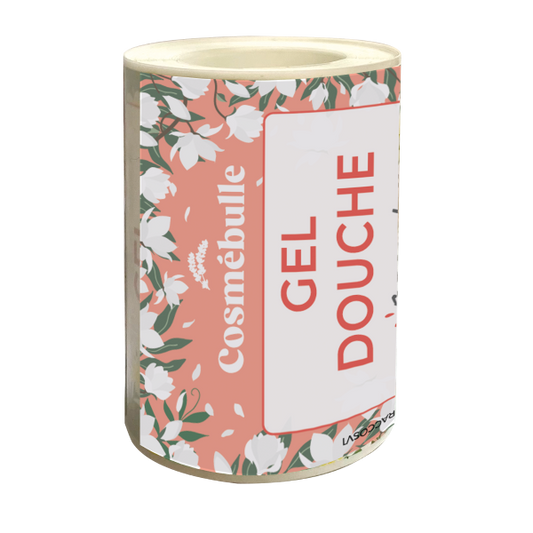 Cosmébulle -- gel douche fleur de magnolia (étiquettes) - x 50