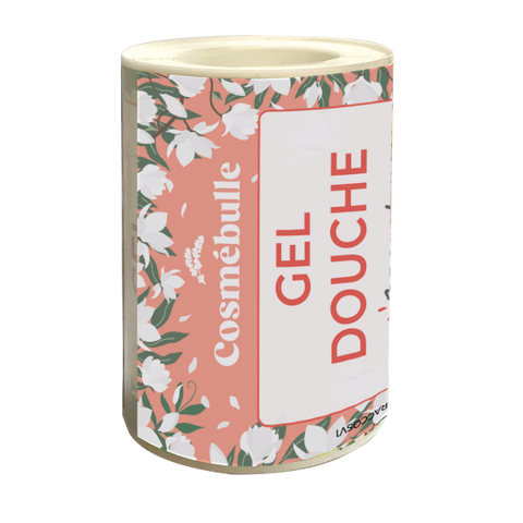 Cosmébulle -- gel douche fleur de magnolia (étiquettes) - x 50