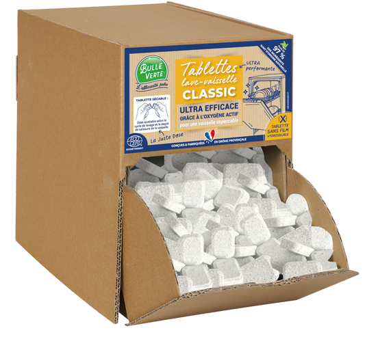 Bulle Verte -- Tablettes lave vaisselle classic (8kg) Vrac - 500 tablettes