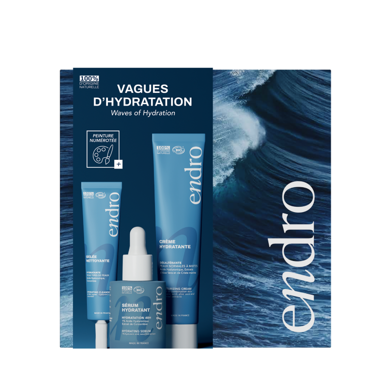 Endro -- Pré-commandes Noël Coffet Vague d'Hydratation bio - 100 mL