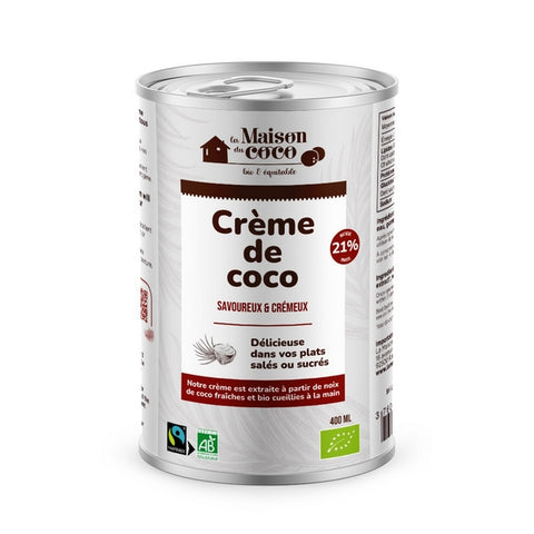 La Maison Du Coco -- Crème de coco 21% mg bio (équitable) - 400 ml