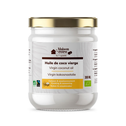 La Maison Du Coco -- Huile de coco vierge bio (équitable) (origine Philippines) - 300 ml