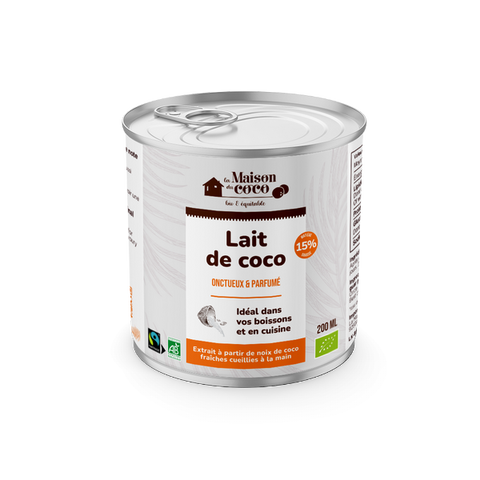 La Maison Du Coco -- Lait de coco 15% mg bio (équitable)