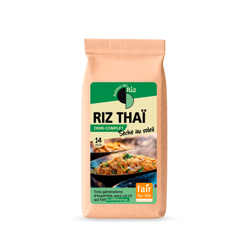 Autour du Riz -- Riz Thai demi complet bio (séché au soleil) - 400 g