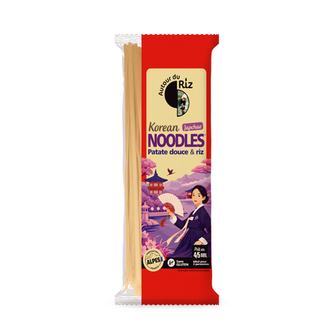 Autour du Riz -- Korean Noodles bio (Patate douce & Riz) - 170 g