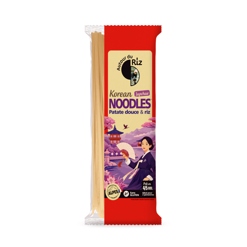 Autour du Riz -- Korean Noodles bio (Patate douce & Riz) - 170 g