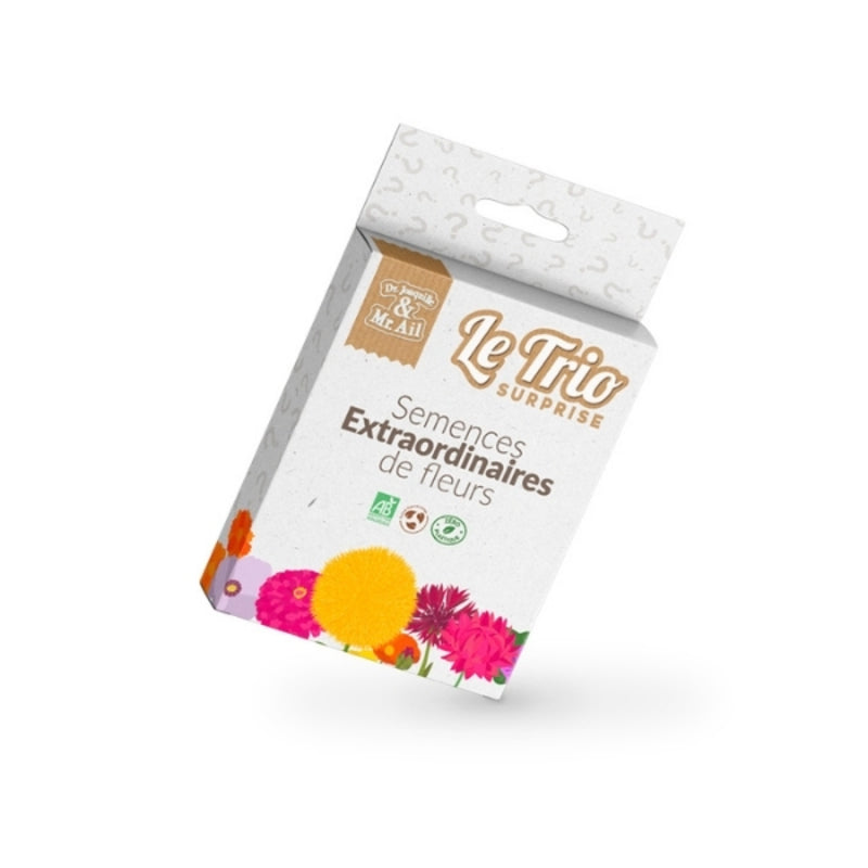 Dr Jonquille & Mr Ail -- Trio Surprise Fleurs bio - 25 g