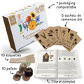 Dr Jonquille & Mr Ail -- Kit de jardinage fleurs bio - 250 g