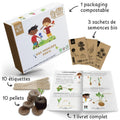 Dr Jonquille & Mr Ail -- Kit de jardinage enfants (premiers semis bio) - 250 g