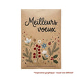 Dr Jonquille & Mr Ail -- Présentoir sachets de graines à message noël - 3 Kg