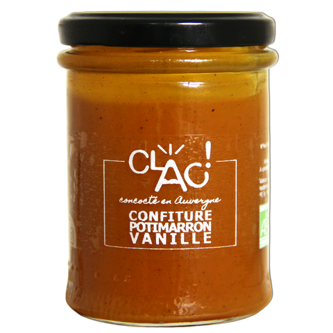 Clac! -- Confiture potimarron vanille bio - 220 g