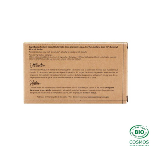 Comme Avant -- Shampoing solide à l'huile de noisette (Cheveux normaux) - version 2 - demi pain - 210 g