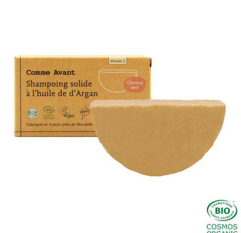 Comme Avant -- Shampoing solide à l'huile d’argan (cheveux secs) - version 2 - 70 g