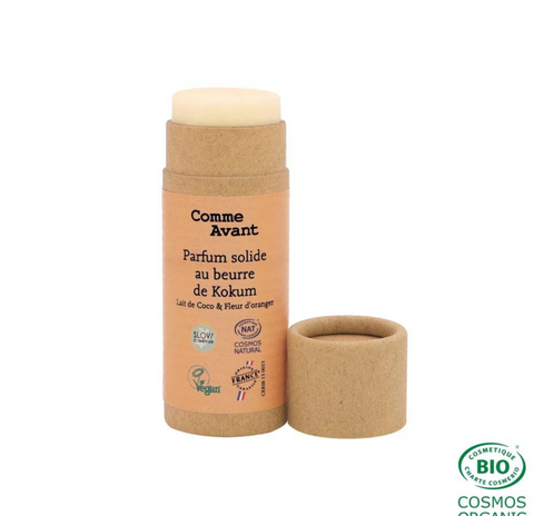 Comme Avant -- Parfum solide au beurre de kokum - lait de coco fleur d'oranger - version 2 - 20 g