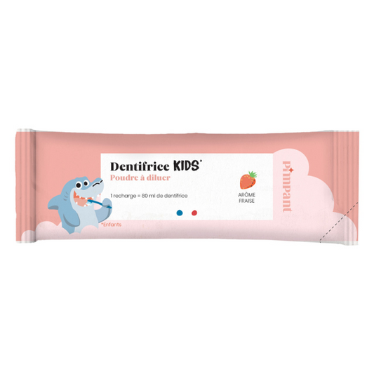 Pimpant -- Dentifrice fraise kids poudre à diluer - 8 g