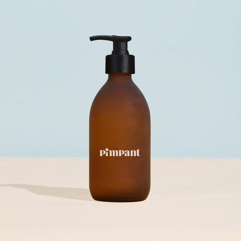 Pimpant -- Bouteille  ambrée push vide (pour liquide vaisselle) - 300 mL