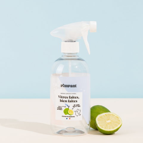 Pimpant -- Bouteille spray vitres rechargeable - 500 mL