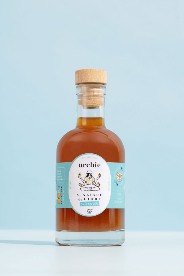 Archie -- Echantillon Vinaigre de cidre bio 200 mL (format réel)