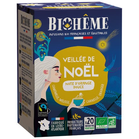 Biohême --  Pré-commandes Noël Infusion Veillée de Noël bio - 20 infusettes