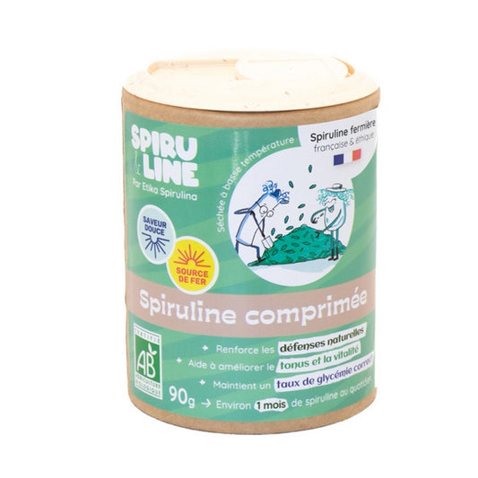 Spiru&Line -- Spiruline bio en comprimés (origine France) - 90 g