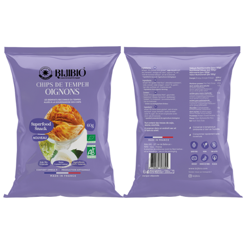 Bijibio -- Chips Tempeh Bio Oignon - 60 g