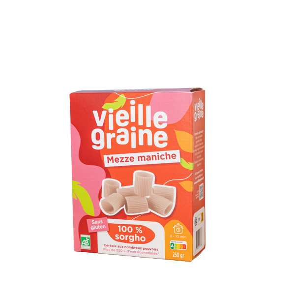 Vieille Graine -- Mezze Maniche 100% sorgho bio - 250 g