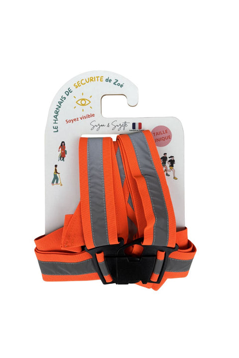 Suzon Suzette -- Harnais de visibilité orange fluo Taille unique