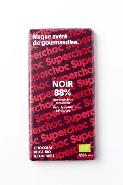 Supersec -- Tablette chocolat noir 88% bio équitable - 70 g