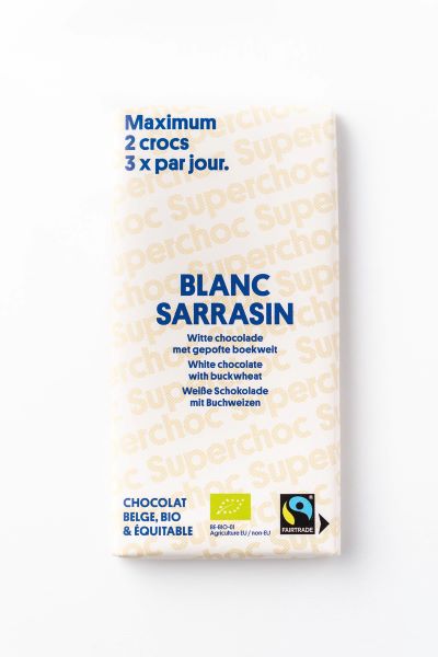 Supersec -- Tablette chocolat blanc au sarrasin bio équitable - 70 g