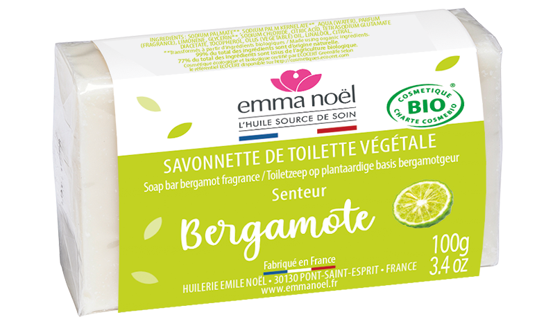 Emma Noël -- Savonnette bergamote bio - 100 g