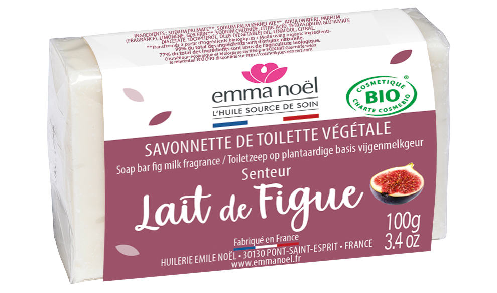 Emma Noël -- Savonnette lait de figue bio - 100 g