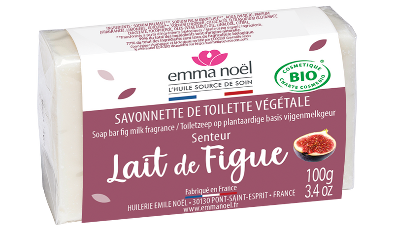Emma Noël -- Savonnette lait de figue bio - 100 g
