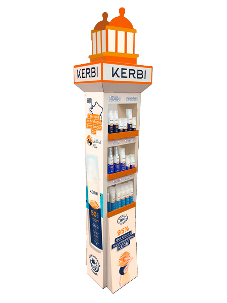 Kerbi -- Implantation en présentoir (produits+testeurs)