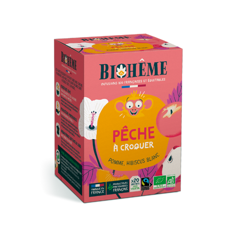 Biohême -- Infusion pêche à croquer - 20 infusettes