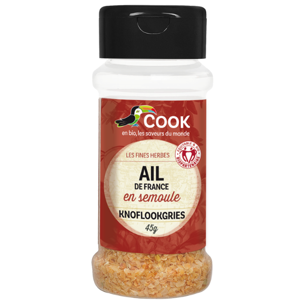 Cook épices -- Ail en semoule biopartenaire (origine France) - 45g