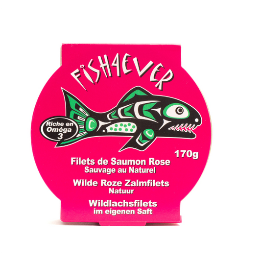 Fish4ever -- Saumon rose d'Alaska (sans peau ni arêtes) - 160 g