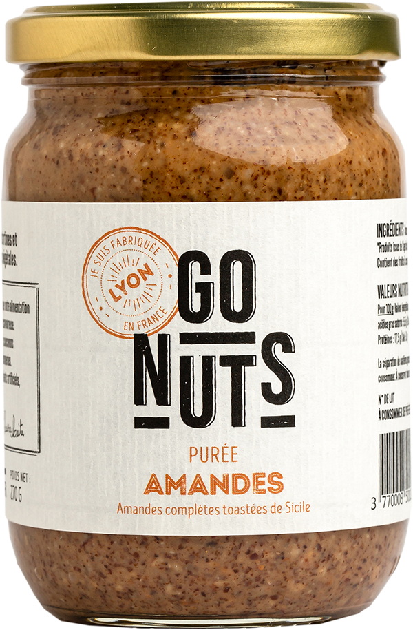 Go Nuts -- Echantillon Purée d'amandes complètes toastées bio (origine Italie) 35g