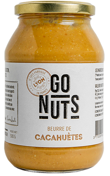 Go Nuts -- Echantillon  Beurre de cacahuètes bio (origine Egypte) 35g