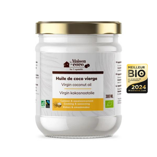 La Maison Du Coco -- Huile de coco vierge bio (équitable) (origine Philippines) - 300 ml