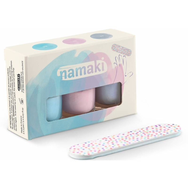 Namaki -- Coffret 3 vernis à ongles Douceurs Givrées + lime offerte