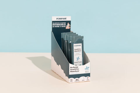 Pimpant -- Display vide pour 8 dentifrices blancheur