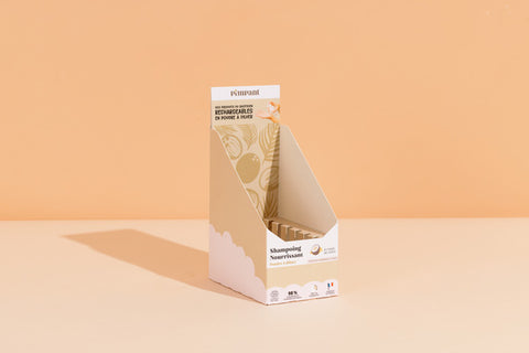Pimpant -- Display vide pour 6 sticks shampoing nourrissant