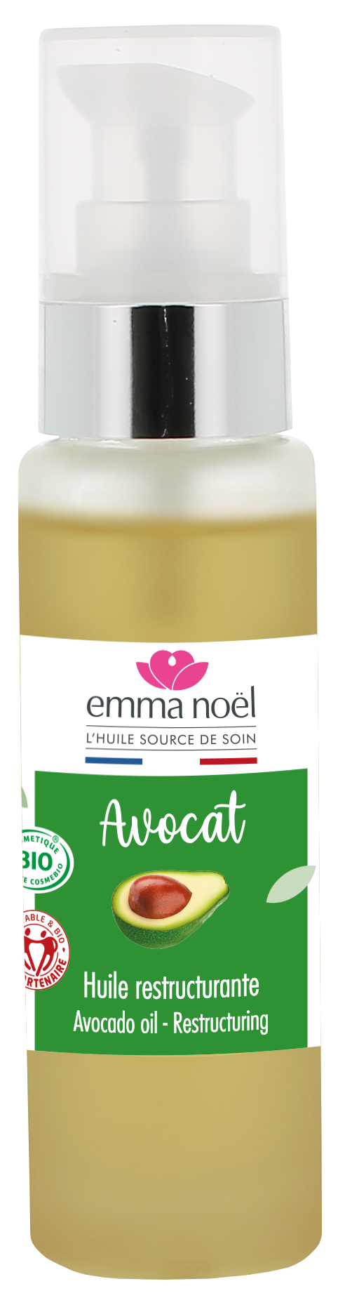 Emma Noël -- Huile vierge d'avocat bio - 50 mL