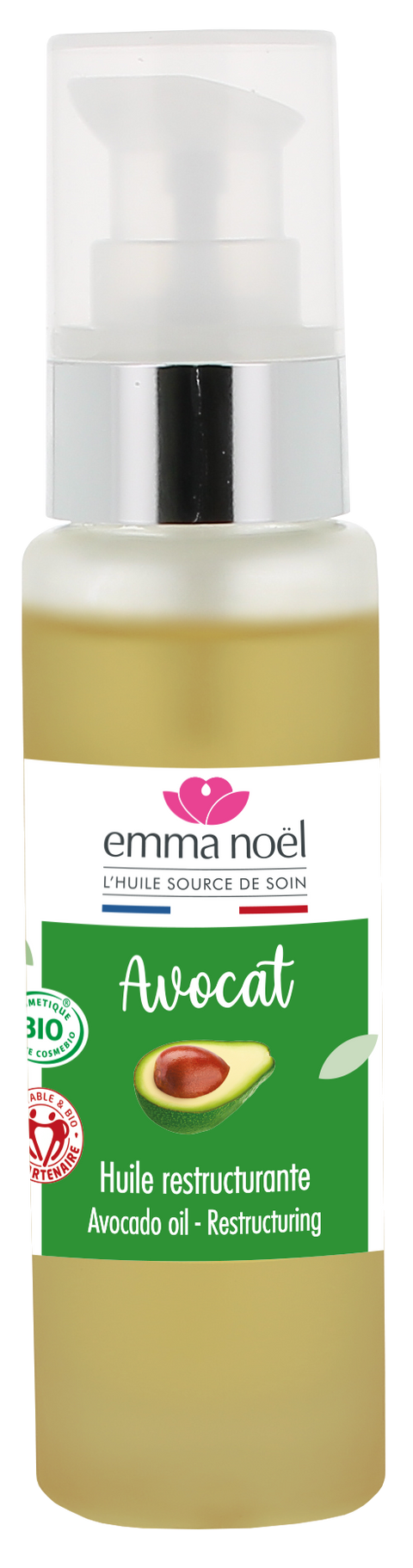 Emma Noël -- Huile vierge d'avocat bio équitable - 50 mL