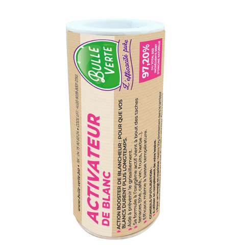 Bulle Verte -- Activateur de blanc en poudre vrac (étiquettes) - x 50